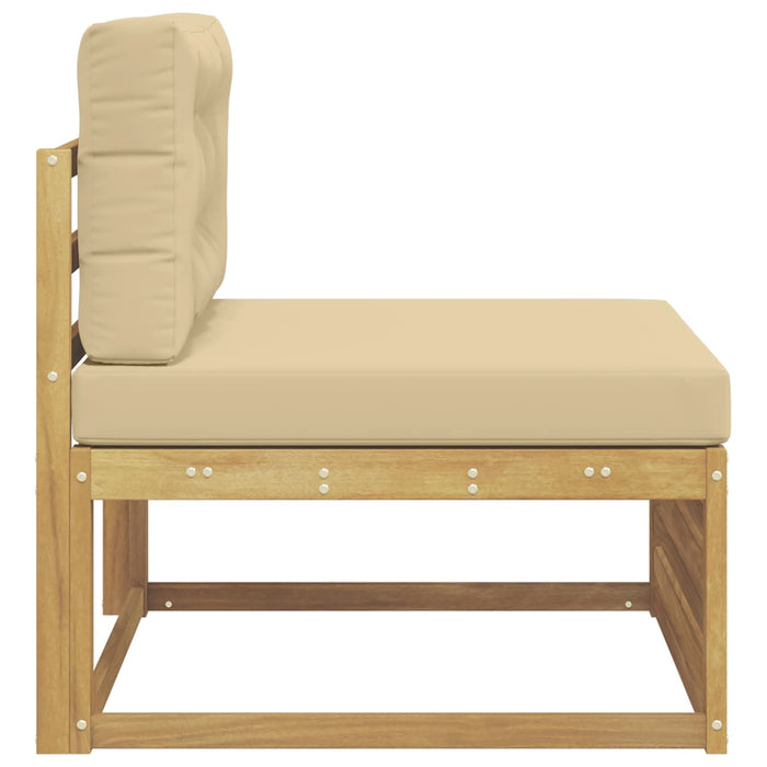 Canapea Medie pentru Exterior Lemn Solid de Acacia Alb - WALTI WALTI