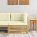 Sofa Colțar pentru Exterior Lemn Solid de Acacia Alb - WALTI WALTI