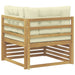 Sofa Colțar pentru Exterior Lemn Solid de Acacia Alb - WALTI WALTI