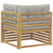 Sofa Colțar pentru Exterior Lemn Solid de Acacia Alb - WALTI WALTI