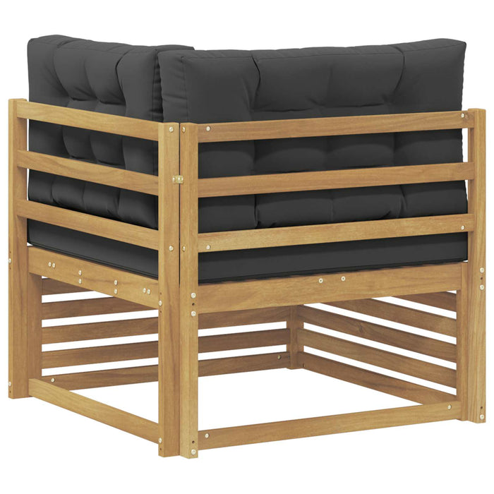 Sofa Colțar pentru Exterior Lemn Solid de Acacia Alb - WALTI WALTI