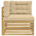 Sofa Colțar pentru Exterior Lemn Solid de Acacia Alb - WALTI WALTI
