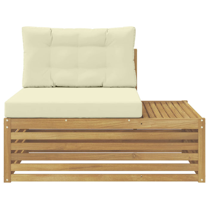 Canapea de exterior cu braț final cu pernă Alb 115 x 83 x 73 cm - WALTI WALTI