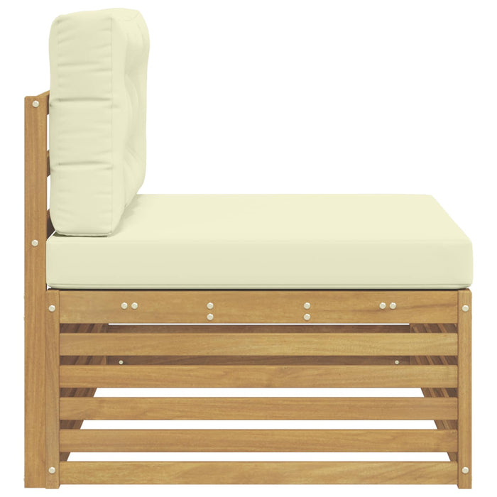 Canapea de exterior cu braț final cu pernă Alb 115 x 83 x 73 cm - WALTI WALTI