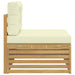 Canapea de exterior cu braț final cu pernă Alb 115 x 83 x 73 cm - WALTI WALTI