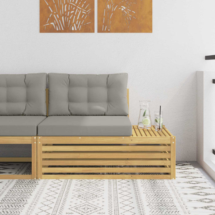 Canapea de exterior Alb 115 x 83 x 73 cm Lemn Solid de Acacia - WALTI WALTI
