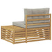 Canapea de exterior Alb 115 x 83 x 73 cm Lemn Solid de Acacia - WALTI WALTI