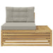 Canapea de exterior Alb 115 x 83 x 73 cm Lemn Solid de Acacia - WALTI WALTI