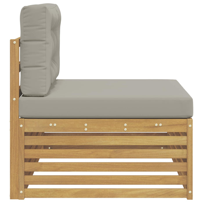 Canapea de exterior Alb 115 x 83 x 73 cm Lemn Solid de Acacia - WALTI WALTI
