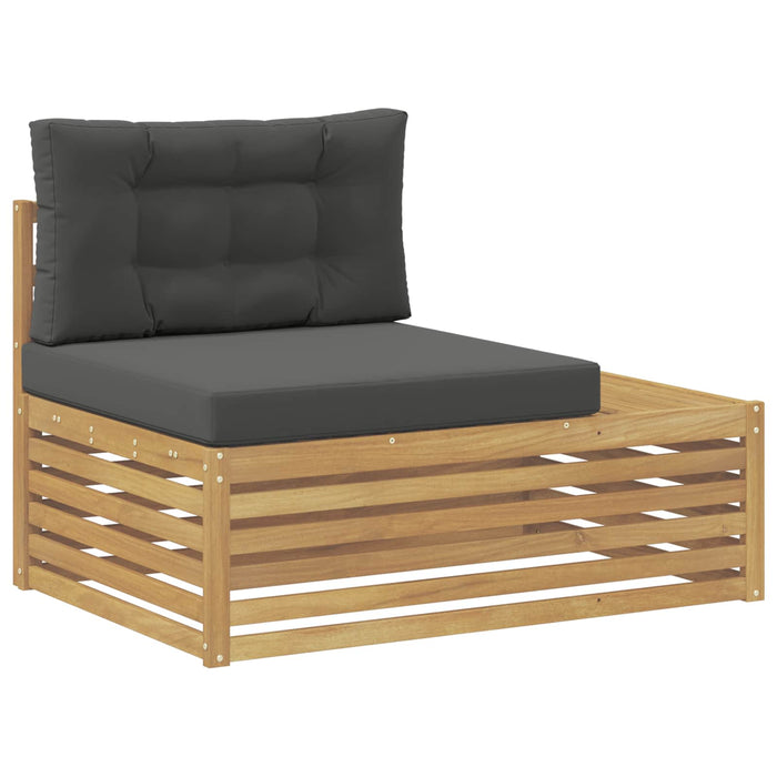 Canapea de exterior Alb 115 x 83 x 73 cm Lemn Solid de Acacia - WALTI WALTI