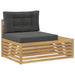 Canapea de exterior Alb 115 x 83 x 73 cm Lemn Solid de Acacia - WALTI WALTI