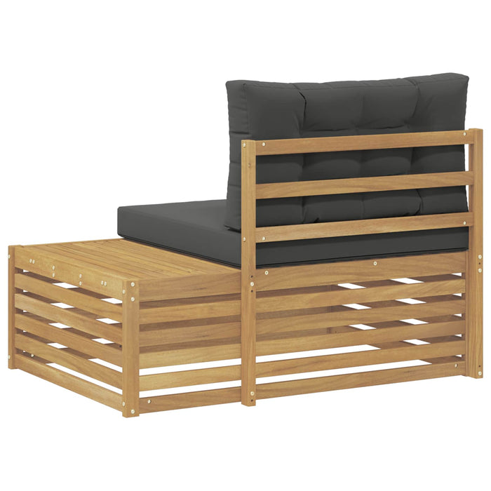 Canapea de exterior Alb 115 x 83 x 73 cm Lemn Solid de Acacia - WALTI WALTI