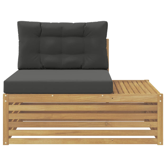 Canapea de exterior Alb 115 x 83 x 73 cm Lemn Solid de Acacia - WALTI WALTI
