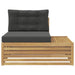 Canapea de exterior Alb 115 x 83 x 73 cm Lemn Solid de Acacia - WALTI WALTI