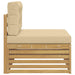 Canapea de exterior Alb 115 x 83 x 73 cm Lemn Solid de Acacia - WALTI WALTI