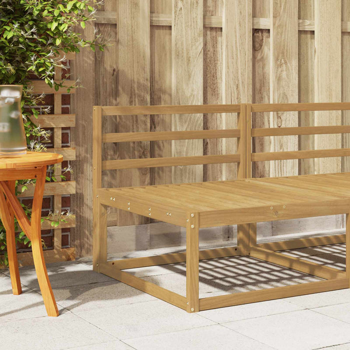 Modul Spătar Alb 79 x 4 x 73 cm Lemn Solid de Acacia WALTI