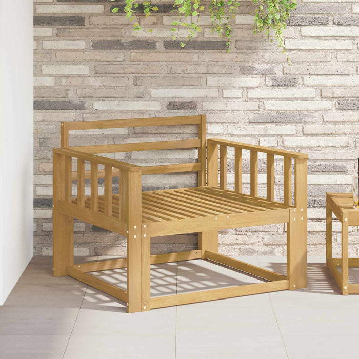 Modul de brate 2 pcs Alb 80 x 6 x 61 cm Lemn Solid de Acacia WALTI