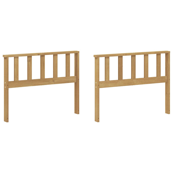 Modul de brate 2 pcs Alb 80 x 6 x 61 cm Lemn Solid de Acacia WALTI