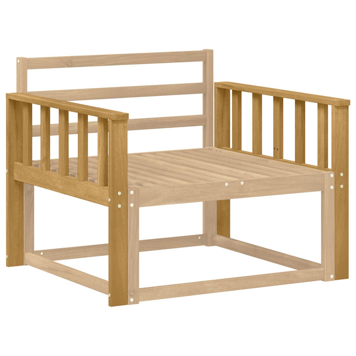 Modul de brate 2 pcs Alb 80 x 6 x 61 cm Lemn Solid de Acacia WALTI