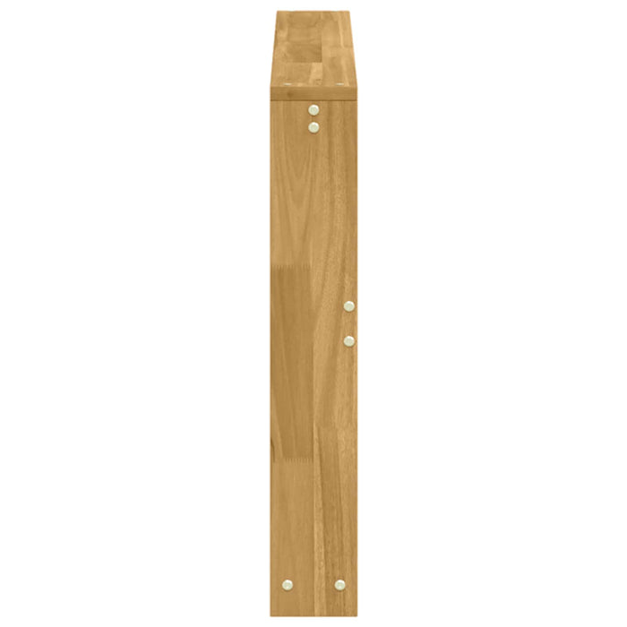 Modul Cotieră 2 pcs Alb 78,5 x 10 x 61 cm Lemn Solid de Acacia WALTI
