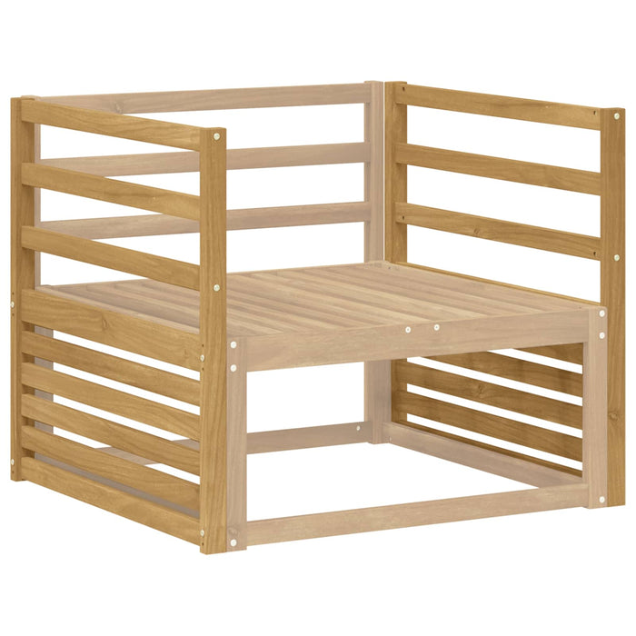 Modul Cotieră 2 pcs Alb 79 x 4 x 73 cm Lemn Solid de Acacia WALTI