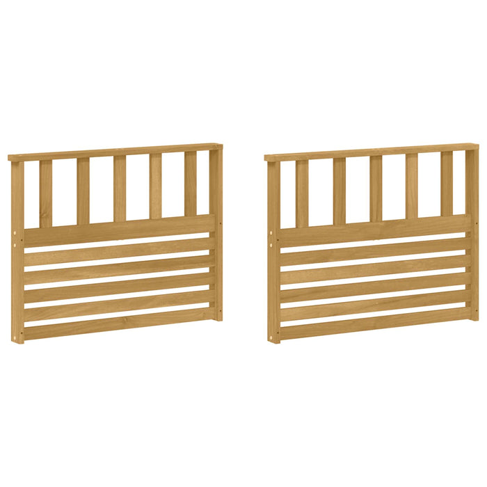 Modul cotiere 2 pcs Alb 80 x 6 x 61 cm Lemn Solid de Acacia WALTI
