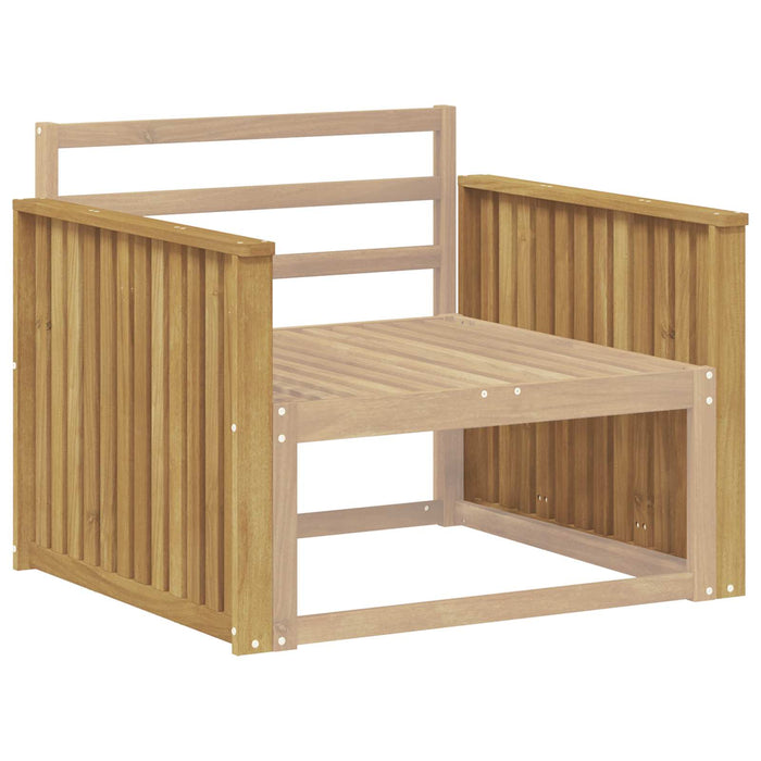 Modul cotiere 2 pcs Alb 80 x 6 x 61 cm Lemn Solid de Acacia WALTI