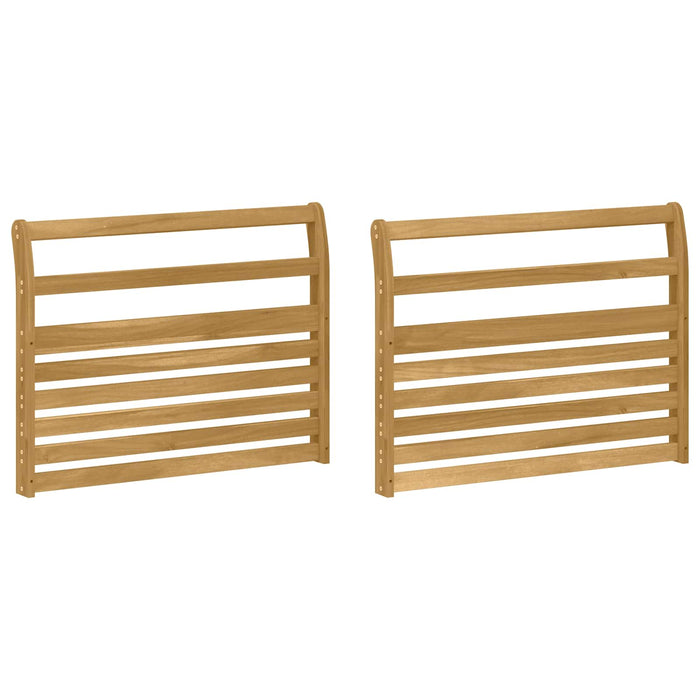 Modul cotiere 2 pcs Alb 78,5 x 8,5 x 60 cm Lemn Solid de Acacia WALTI