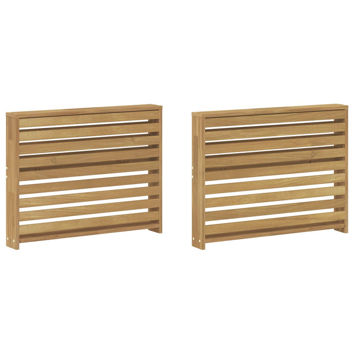 Modul cotiere 2 pcs Alb 78,5 x 10 x 61 cm Lemn Solid de Acacia WALTI