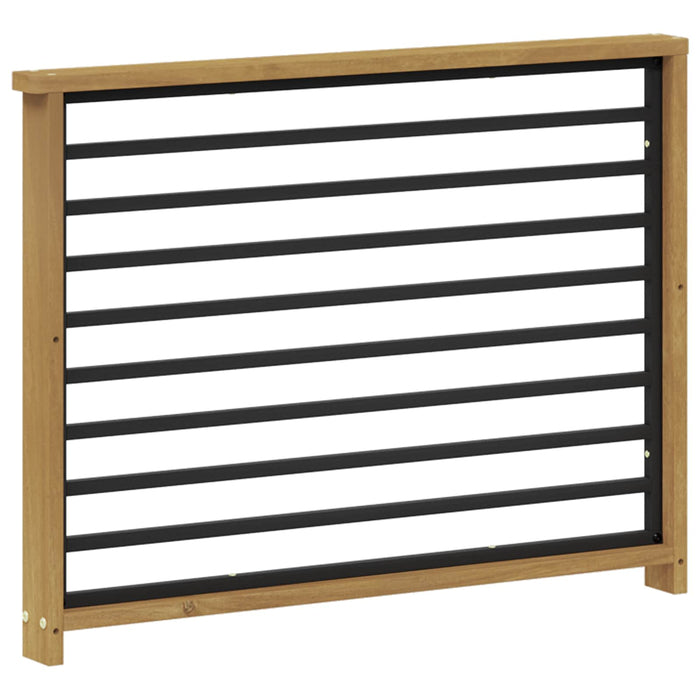 Modul cotiere 2 pcs Alb 80 x 6 x 61 cm Lemn Solid de Acacia WALTI