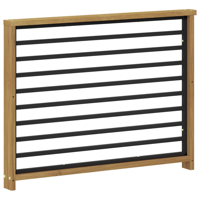 Modul cotiere 2 pcs Alb 80 x 6 x 61 cm Lemn Solid de Acacia WALTI