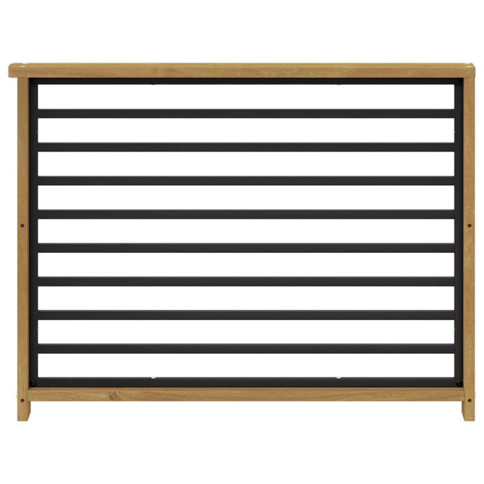 Modul cotiere 2 pcs Alb 80 x 6 x 61 cm Lemn Solid de Acacia WALTI