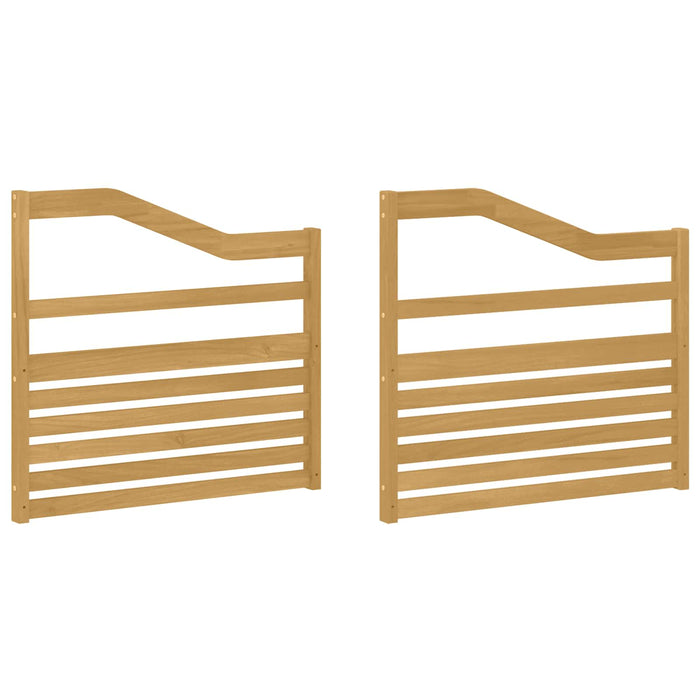 Modul brațe 2 pcs Alb 79 x 4 x 73 cm Lemn Solid de Acacia WALTI