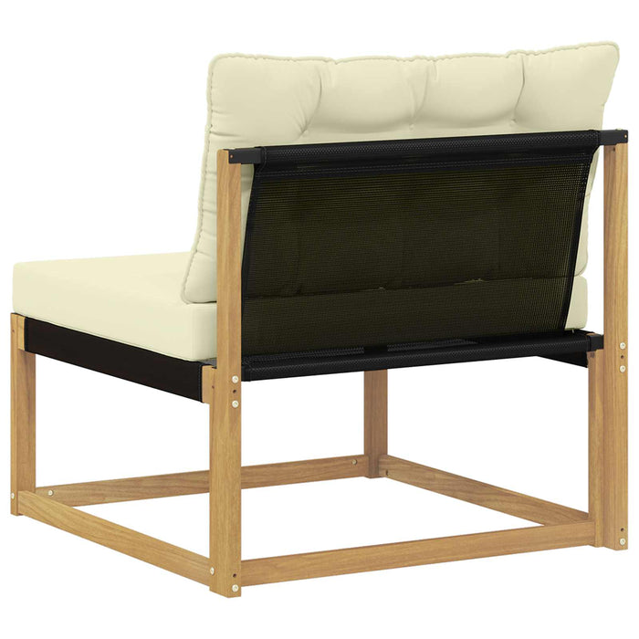 Canapea Medie pentru Exterior cu pernă Alb 79 x 83 x 73 cm oțel WALTI