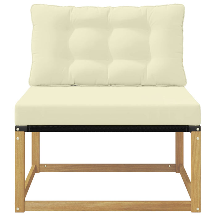 Canapea Medie pentru Exterior cu pernă Alb 79 x 83 x 73 cm oțel WALTI