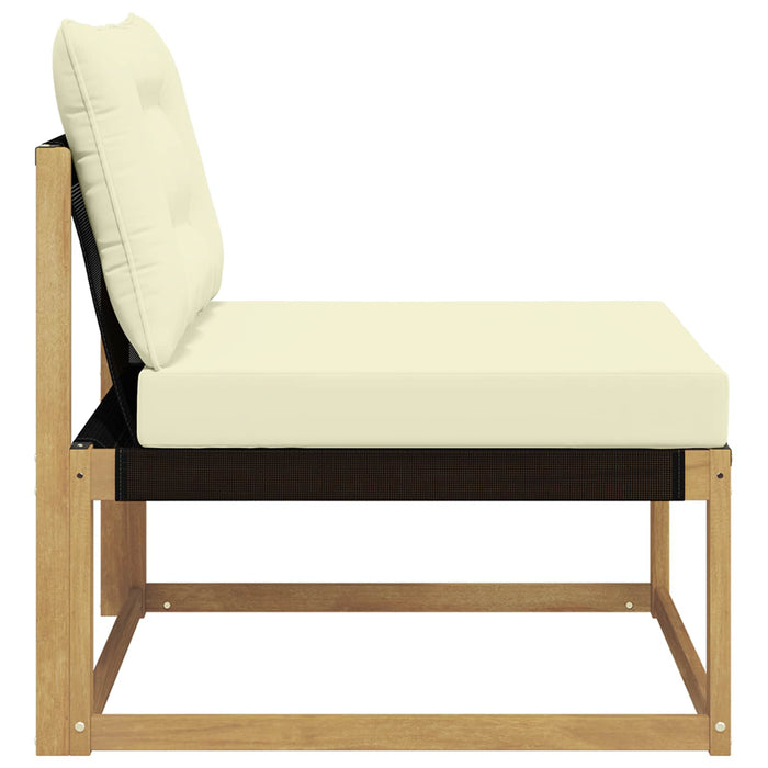 Canapea Medie pentru Exterior cu pernă Alb 79 x 83 x 73 cm oțel WALTI