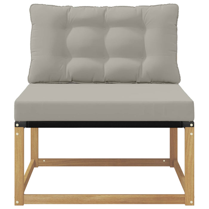 Canapea Medie pentru Exterior cu pernă Alb 79 x 83 x 73 cm oțel WALTI