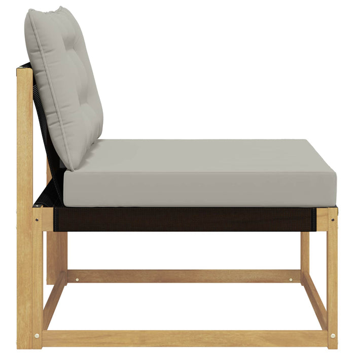 Canapea Medie pentru Exterior cu pernă Alb 79 x 83 x 73 cm oțel WALTI