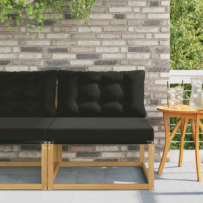 Canapea Medie pentru Exterior cu pernă Alb 79 x 83 x 73 cm oțel - WALTI WALTI