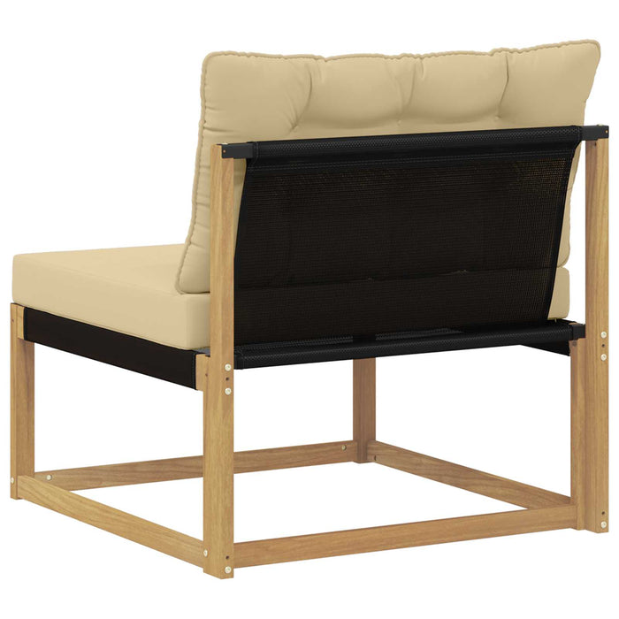 Canapea Medie pentru Exterior cu pernă Alb 79 x 83 x 73 cm oțel - WALTI WALTI