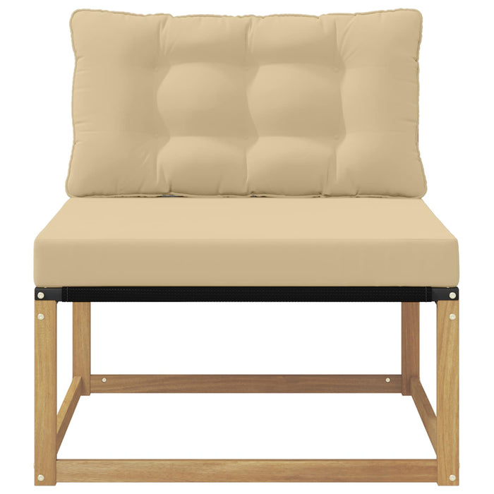 Canapea Medie pentru Exterior cu pernă Alb 79 x 83 x 73 cm oțel - WALTI WALTI