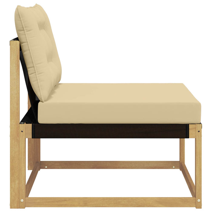 Canapea Medie pentru Exterior cu pernă Alb 79 x 83 x 73 cm oțel - WALTI WALTI
