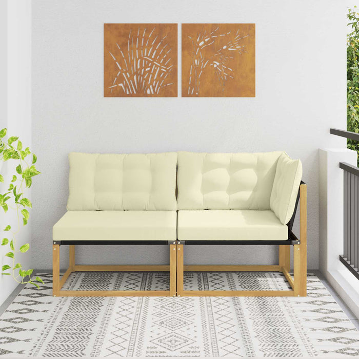 Unități de canapea sectională cu pernă Alb 162,5 x 83 x 73 cm - WALTI WALTI