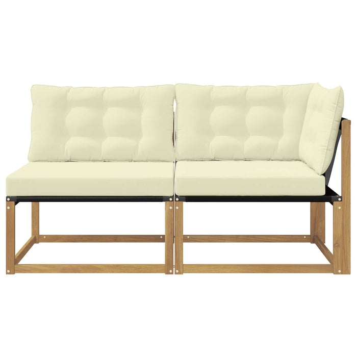 Unități de canapea sectională cu pernă Alb 162,5 x 83 x 73 cm - WALTI WALTI