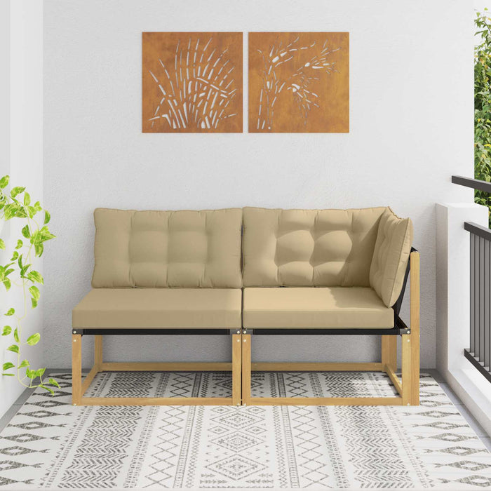 Unități de canapea sectională cu pernă Alb 162,5 x 83 x 73 cm - WALTI WALTI