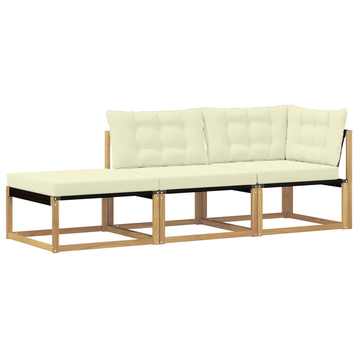 Unități de canapea sectională cu pernă Alb 241,5 x 83 x 73 cm - WALTI WALTI