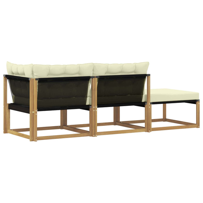 Unități de canapea sectională cu pernă Alb 241,5 x 83 x 73 cm - WALTI WALTI