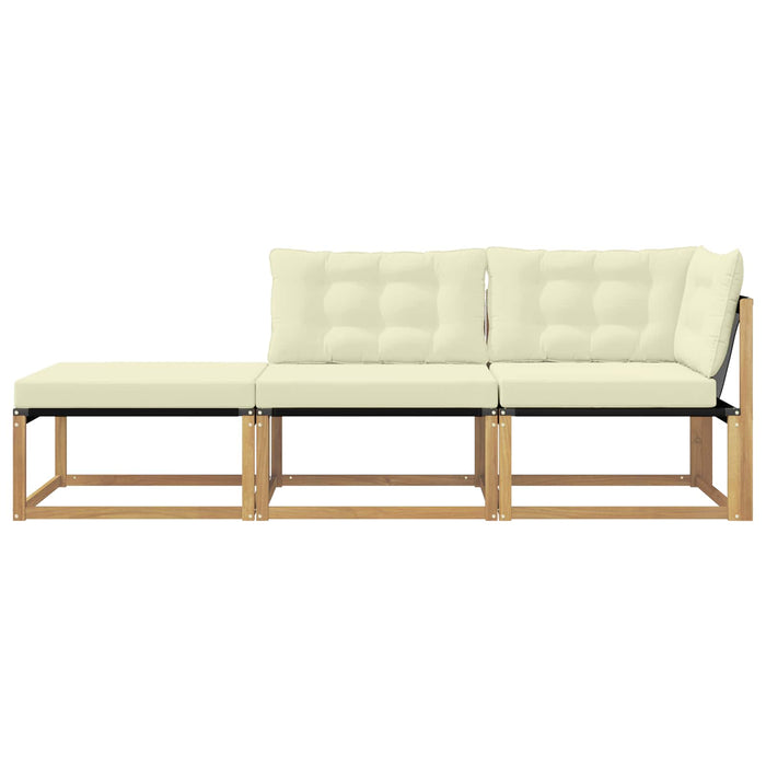 Unități de canapea sectională cu pernă Alb 241,5 x 83 x 73 cm - WALTI WALTI