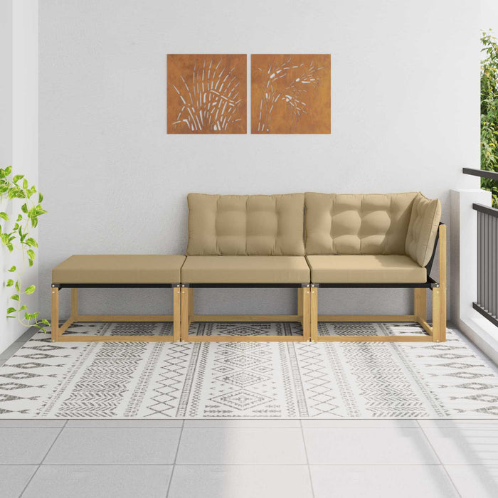 Unități de canapea sectională cu pernă Alb 241,5 x 83 x 73 cm - WALTI WALTI