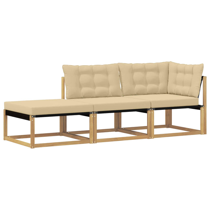 Unități de canapea sectională cu pernă Alb 241,5 x 83 x 73 cm - WALTI WALTI